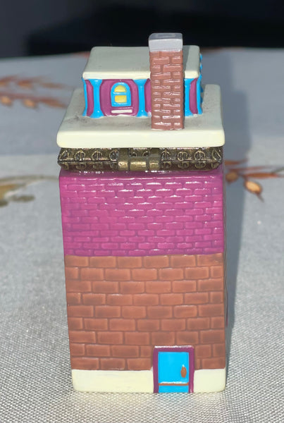 1999 Porcelain Hinged Trinket Box Hasboro Monopoly States Avenue Theatre