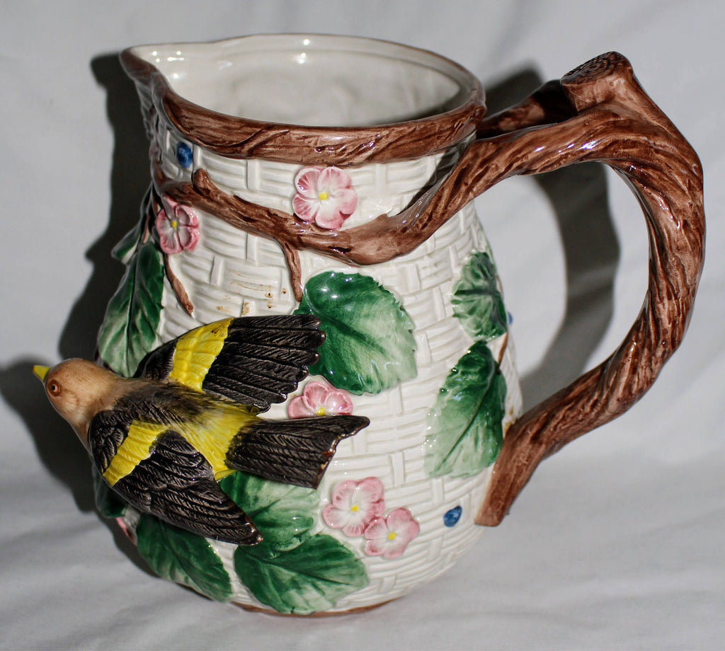 Vintage Unique 1992 FF Fitz & Floyd 2 Qt Flying Bird Pitcher