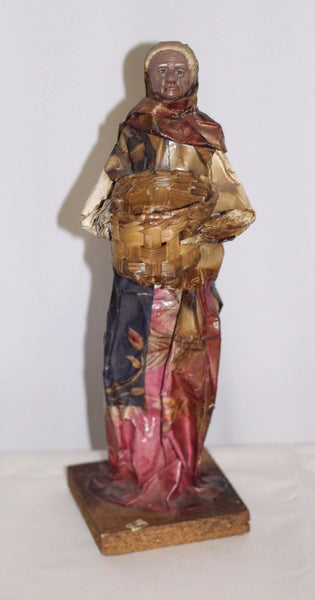 Folk Art Mexican Couple Figurine Paper Mache