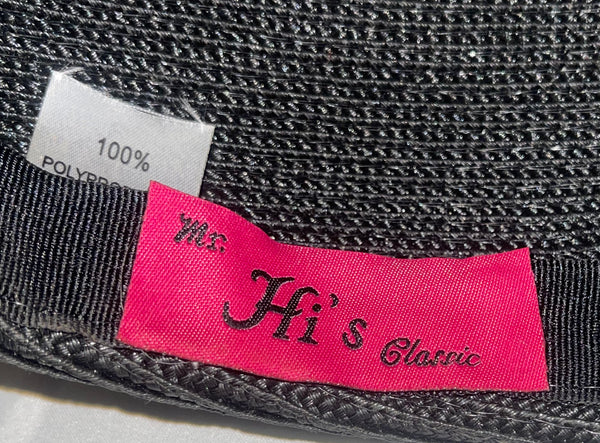 1980’s Embellished with Seedbeads Black Hat Classic Mr. Hi