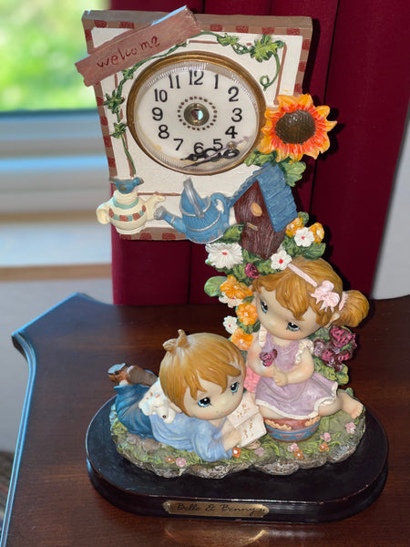 Belle and Benny Desk Table  Clock