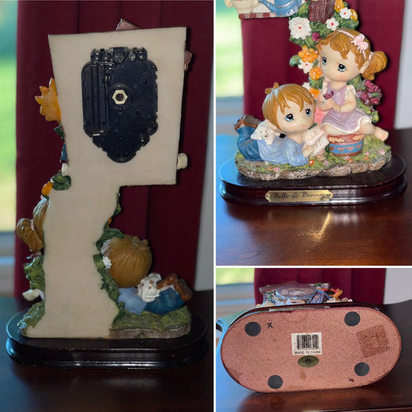 Belle and Benny Desk Table  Clock