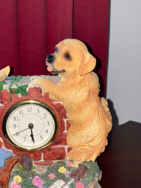 SPANIEL Puppy Desk Table  Clock