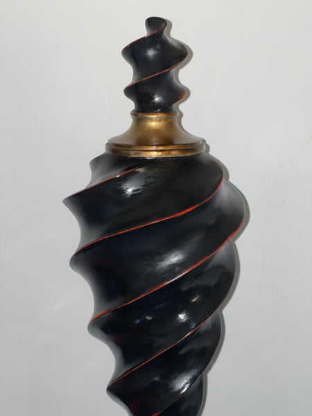 Vintage Metallic Painted Architectural Finial