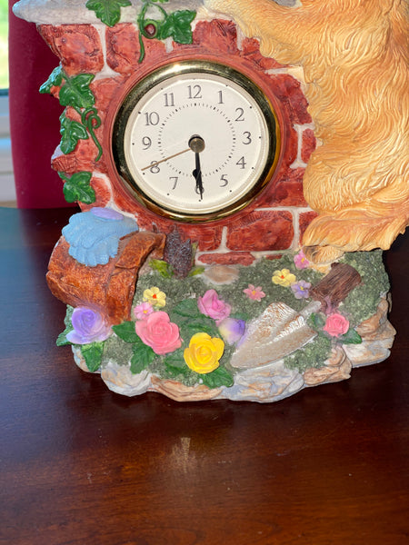 SPANIEL Puppy Desk Table  Clock