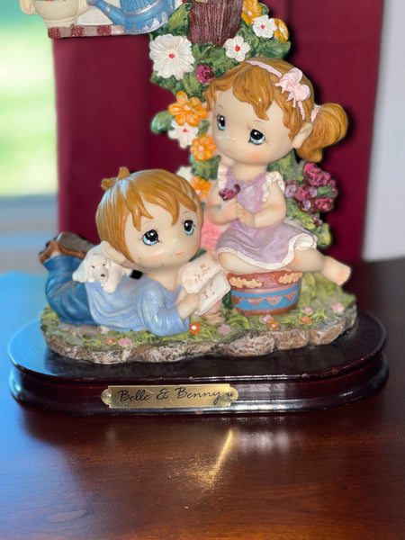 Belle and Benny Desk Table  Clock