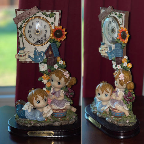 Belle and Benny Desk Table  Clock