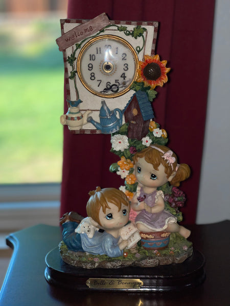 Belle and Benny Desk Table  Clock