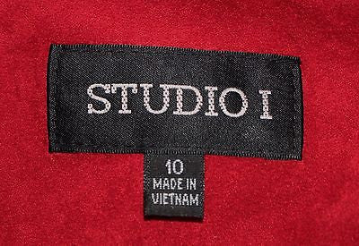 STUDIO I Red Jacket Size 10