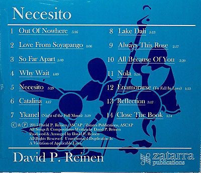 Latin Jazz Rock Fusion "NECESITO" CD by David P Reinen