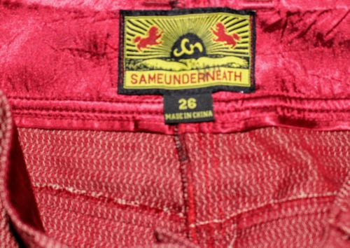 Same Underneath Pants Red Size 6