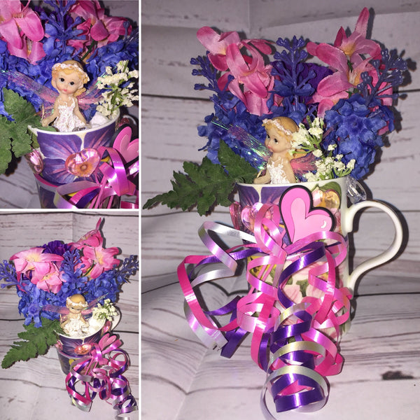 Handcrafted Floral Arrangement in a Cup