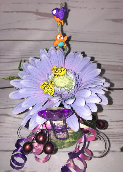 Handcrafted Floral Arrangement in a Cup