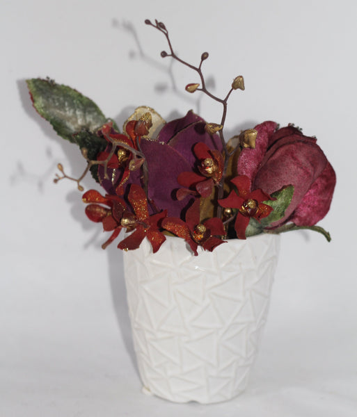 Handcrafted Floral Arrangement in a Cup