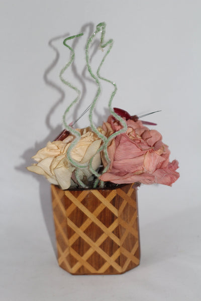 Handcrafted Floral Arrangement in a Cup