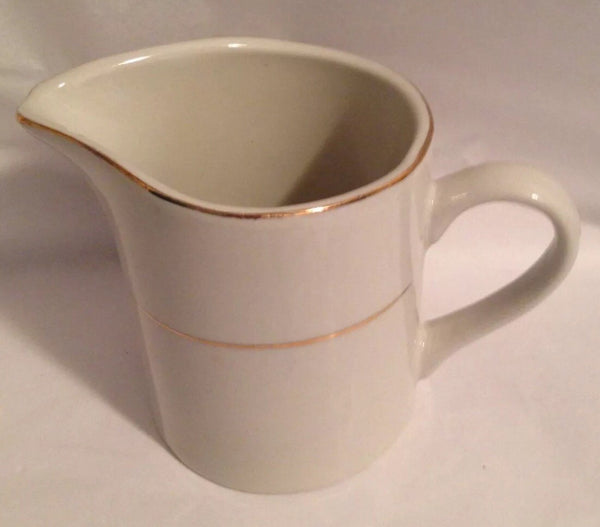 ROYAL NORFOLK White Creamer Gold trim