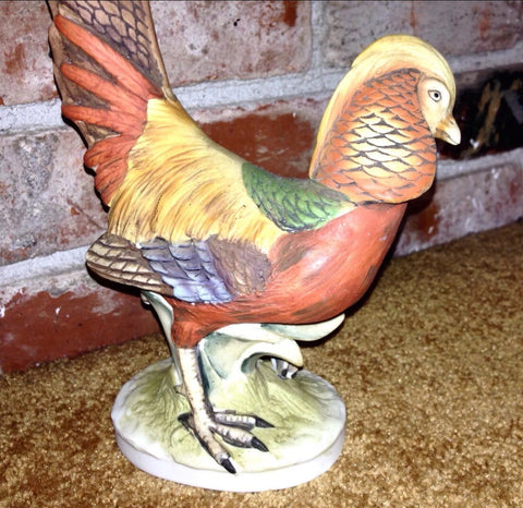 Ceramic Golden PHEASANT by LEFTON Vintage