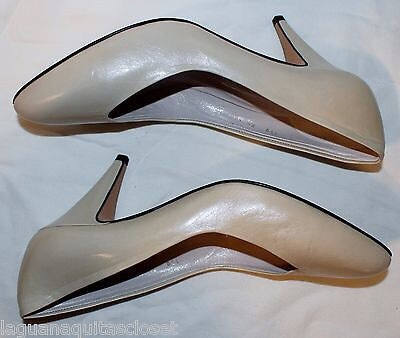 CHANTAL Leather Pumps Nude Size 8.5 AA Narrow