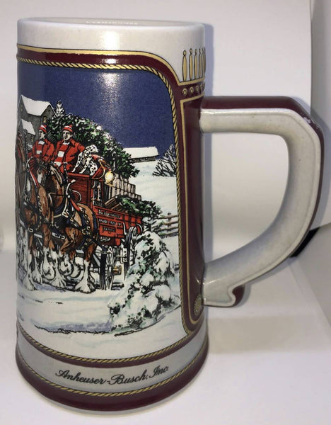 BudWeiser 1989 Rare Mug Christmas Collector's Series