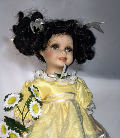 Ceramic Doll Vintage Designed Exclusively for Collections Etc