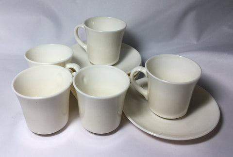 Teacups and Saucers Vintage Arcopal 5 Sets