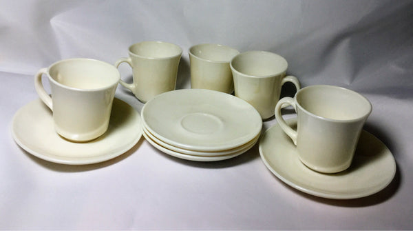 Teacups and Saucers Vintage Arcopal 5 Sets