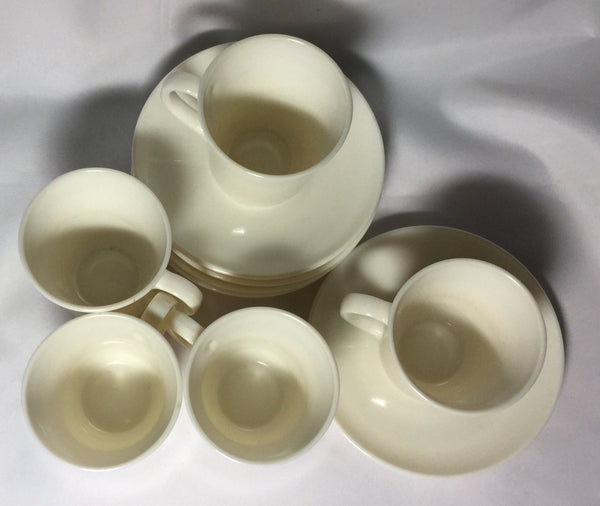 Teacups and Saucers Vintage Arcopal 5 Sets