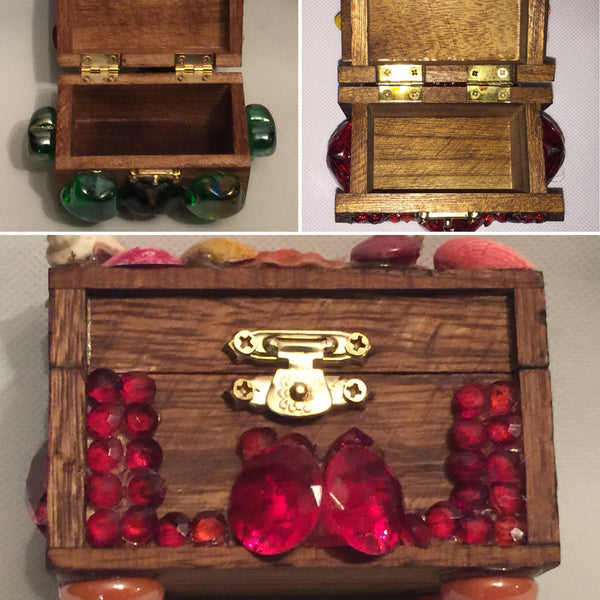 Handcraft Beautifully Decorated Wooden Jewelry Mini Box