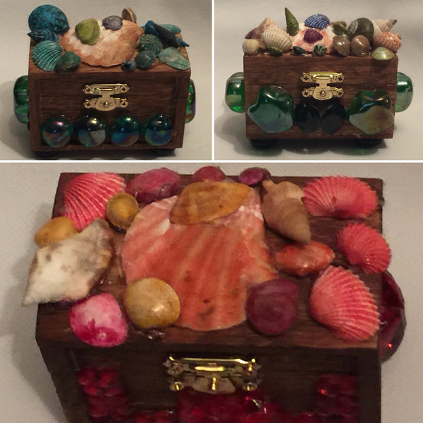 Handcraft Beautifully Decorated Wooden Jewelry Mini Box