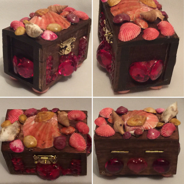 Handcraft Beautifully Decorated Wooden Jewelry Mini Box