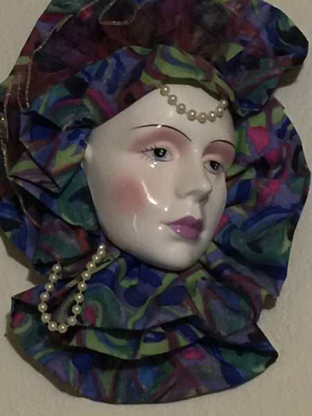 Vintage Lady Face Mask High Fashion Decor