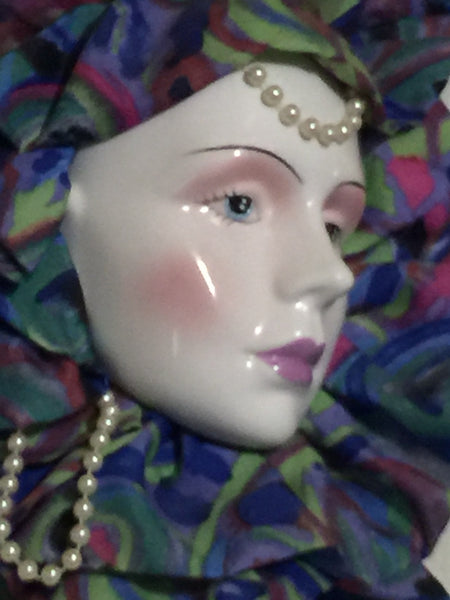 Vintage Lady Face Mask High Fashion Decor