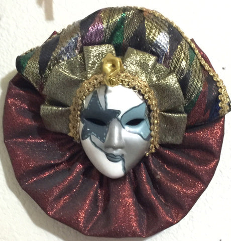 Ceramic Face Mask Jester by ANCO Vintage