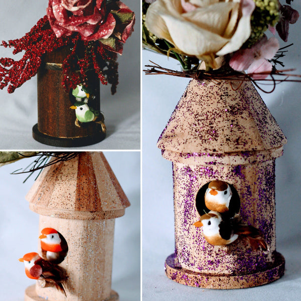 Handcraft Decorated Mini Bird House