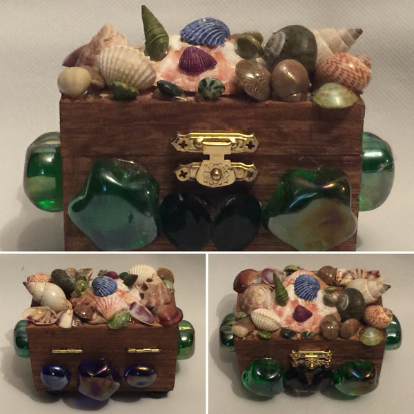 Handcraft Beautifully Decorated Wooden Jewelry Mini Box