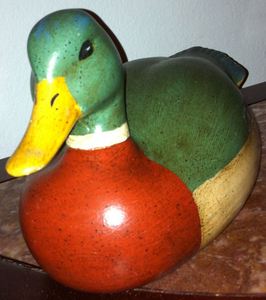 Ceramic Handmade Duck Vintage Collectible