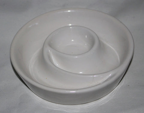 Vintage White Rare and Unique Design Dish Made in Portugal