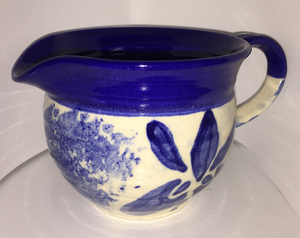 Handmade Ceramic Blue Pot Big Cup Vase