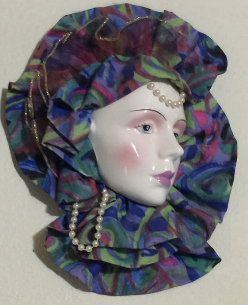 Vintage Lady Face Mask High Fashion Decor