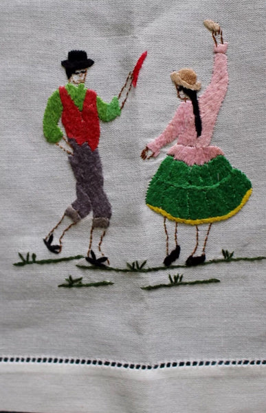 Handcrafted Handmade Flamenco Dancers Napkin