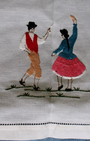 Handcrafted Handmade Flamenco Dancers Napkin