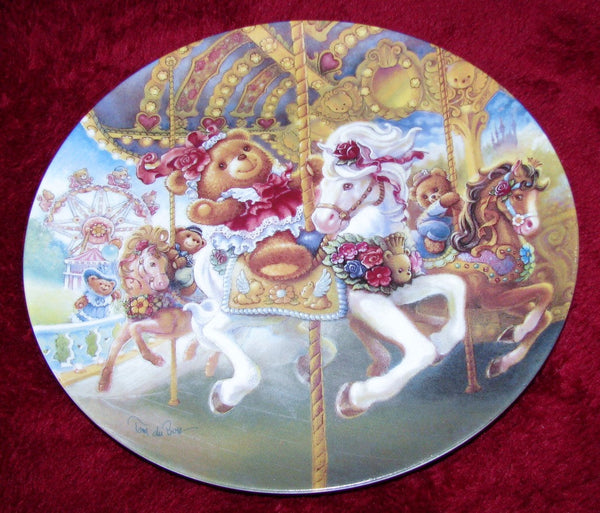 Crestley Collection Porcelain Collector’s Plate “Teddy Bear Fair” Tom DuBois