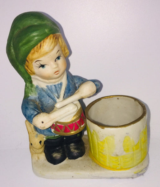 Christmas Candle Holder Luvkins Vintage Little Drummer