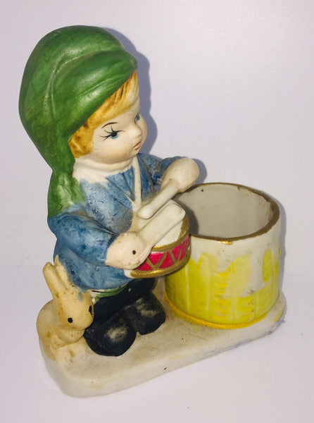 Christmas Candle Holder Luvkins Vintage Little Drummer