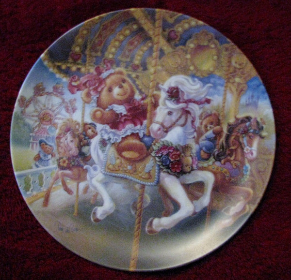 Crestley Collection Porcelain Collector’s Plate “Teddy Bear Fair” Tom DuBois