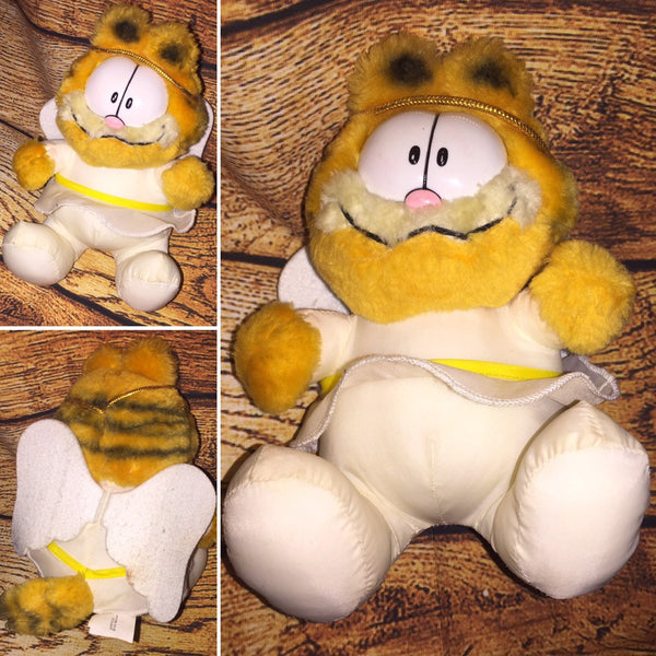 Plush with Angel Wings Vintage 1980's Garfield Cat