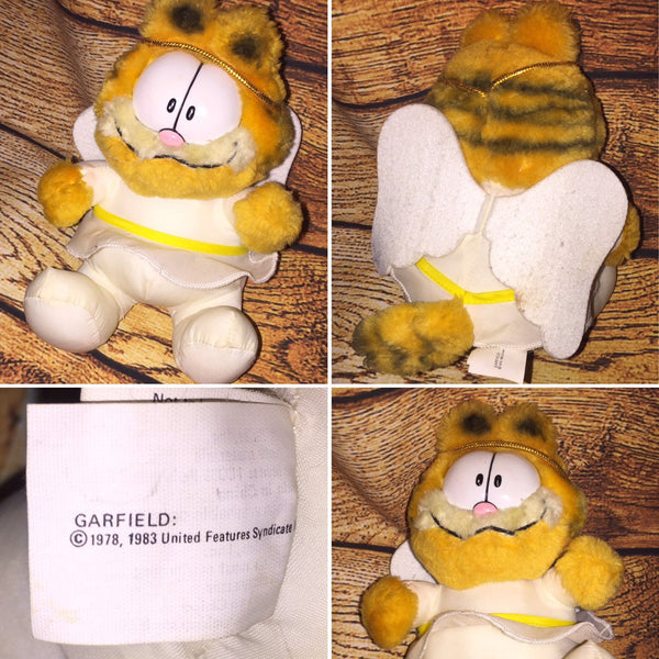 Plush with Angel Wings Vintage 1980's Garfield Cat