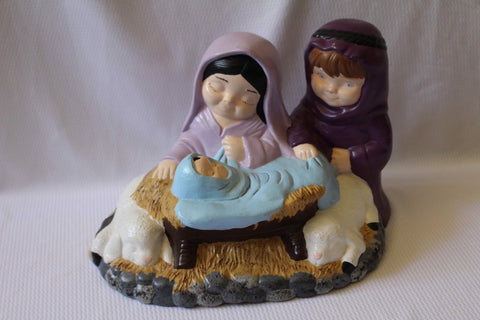 BEU Christmas Nativity, Mary, Joseph and Jesus Vintage Handmade