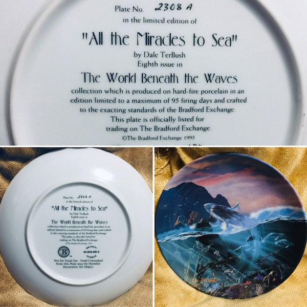 Dale TerBush Collector Plate The World Beneath The Waves "All The Miracles to Sea"