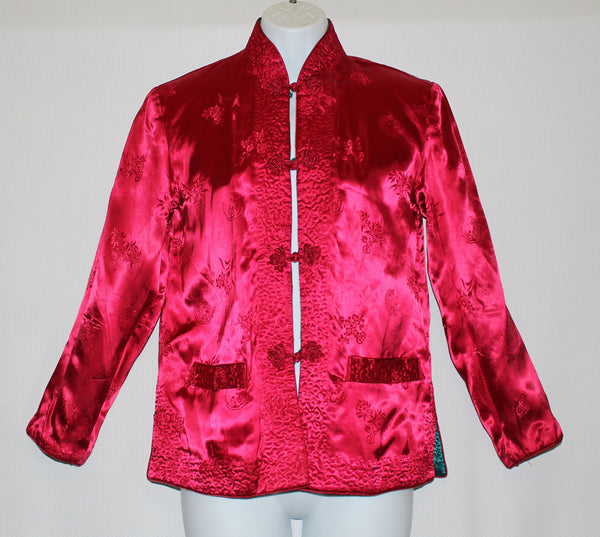 Peony Brand Chinese Cheongsam Style Double Sided Jacket Size S